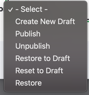Scheduled transition options.