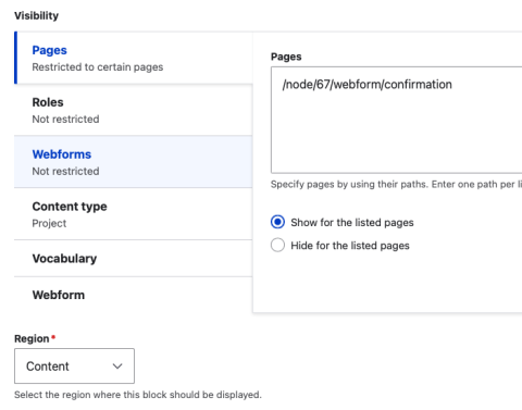 visual screenshot of buttons to select in this step