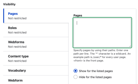 visual screenshot of buttons to select in this step