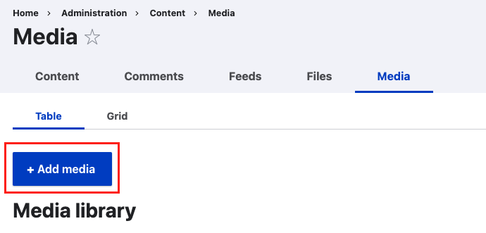 add media button